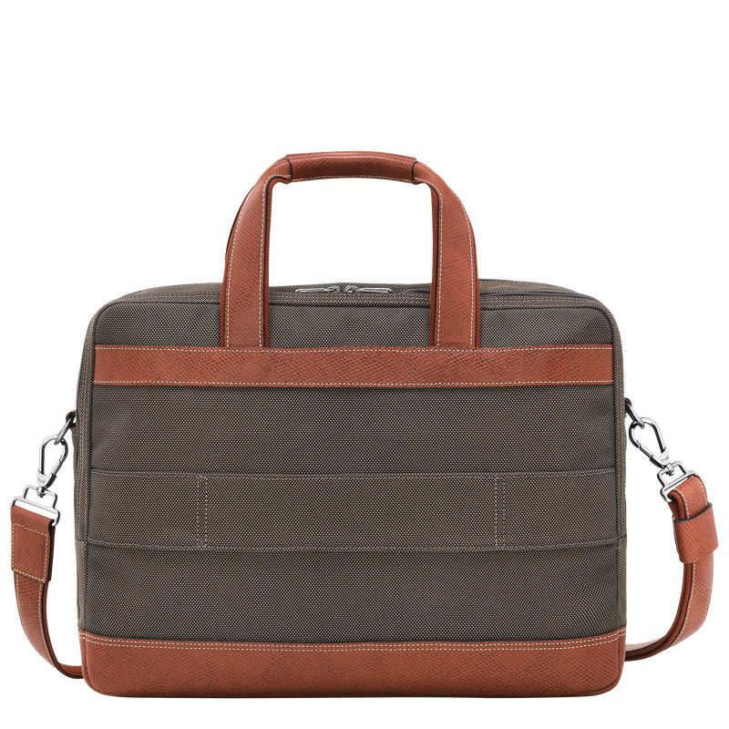Men Longchamp Boxford L Briefcase Brown | Philippines-310FJWEPT