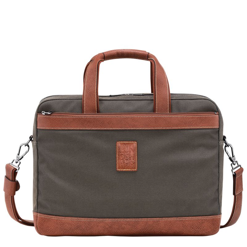 Men Longchamp Boxford L Briefcase Brown | Philippines-310FJWEPT