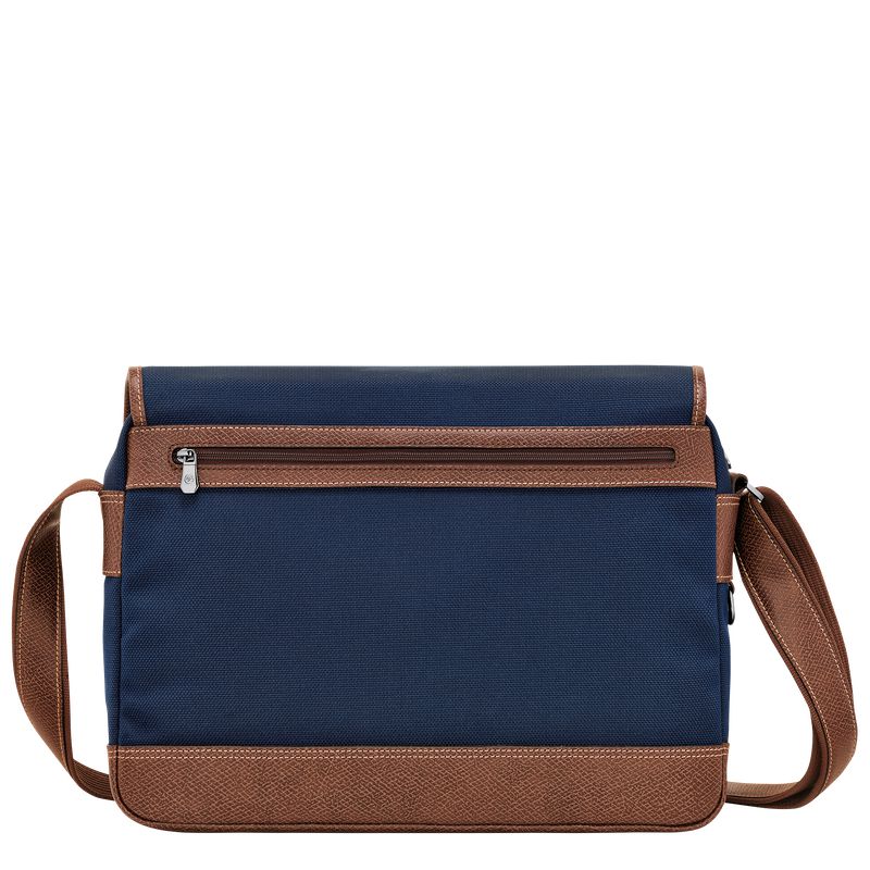 Men Longchamp Boxford L Crossbody Bag Blue | Philippines-197THKNEV