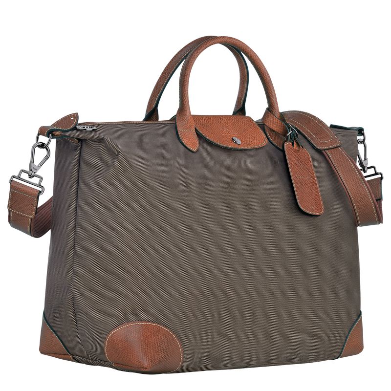 Men Longchamp Boxford L Travel Bag Brown | Philippines-278FATDRU