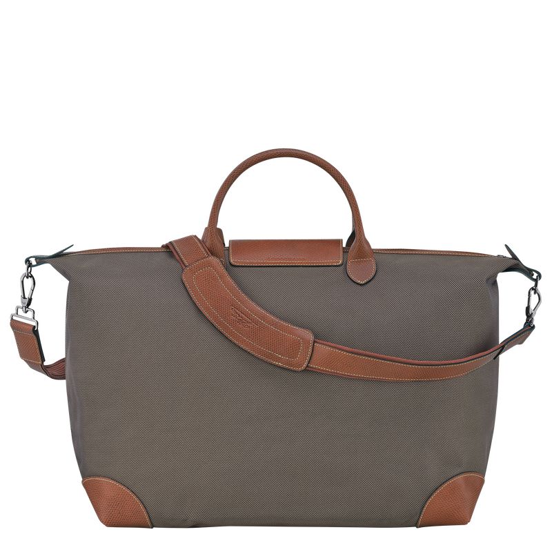 Men Longchamp Boxford L Travel Bag Brown | Philippines-278FATDRU