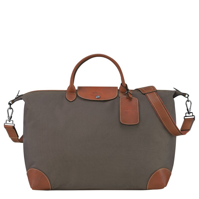 Men Longchamp Boxford L Travel Bag Brown | Philippines-278FATDRU