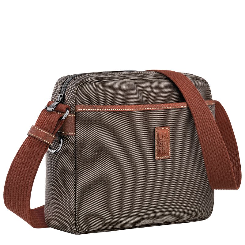 Men Longchamp Boxford M Camera Crossbody Bag Brown | Philippines-932KSGDUP