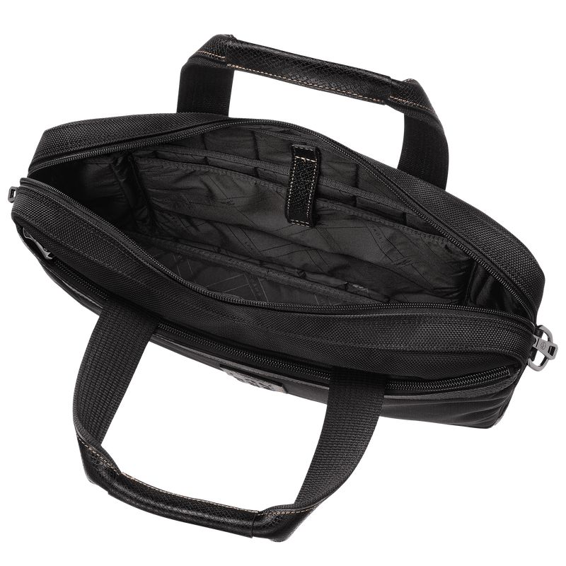 Men Longchamp Boxford S Briefcase Black | Philippines-073HZFWCX