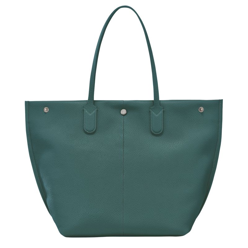 Men Longchamp Essential L Tote Bag Dark Green | Philippines-086IMYQCS