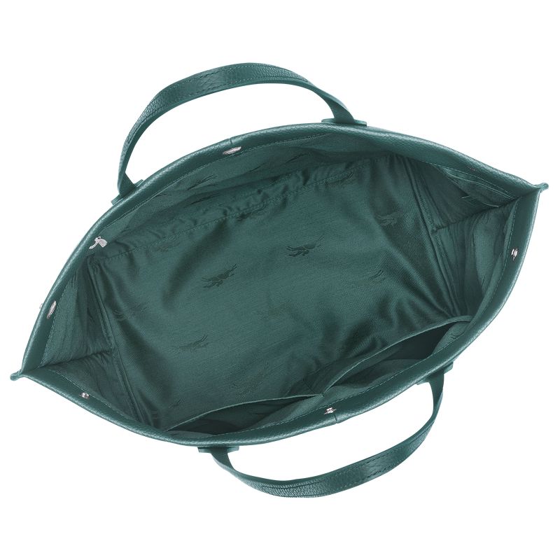 Men Longchamp Essential L Tote Bag Dark Green | Philippines-086IMYQCS