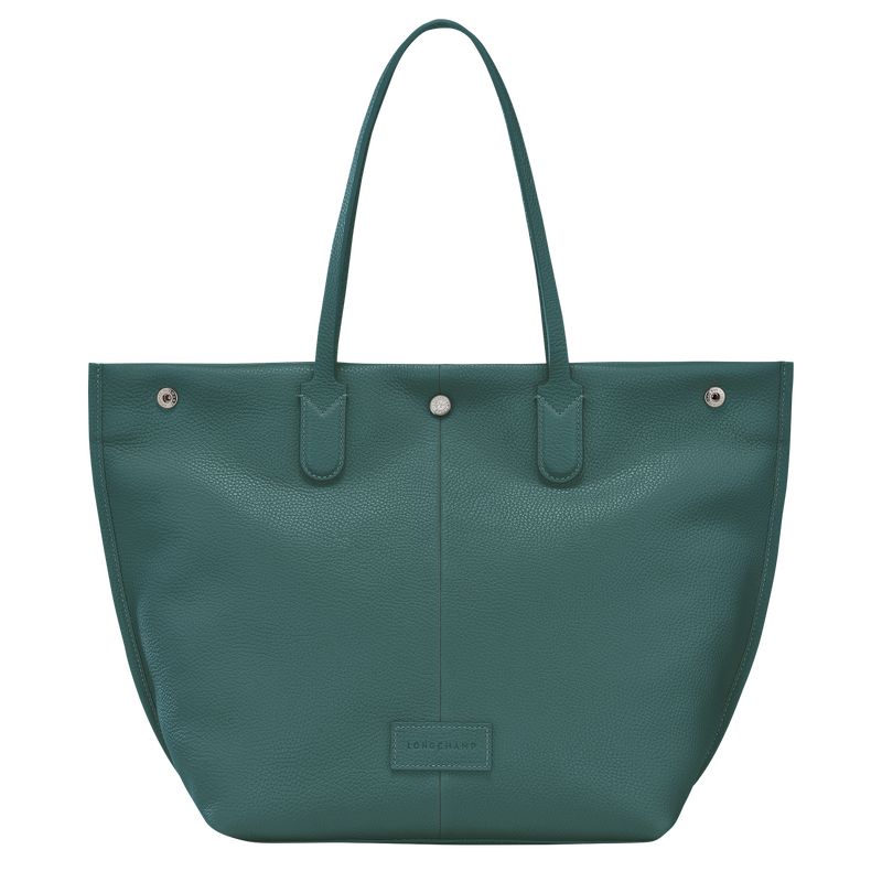 Men Longchamp Essential L Tote Bag Dark Green | Philippines-086IMYQCS