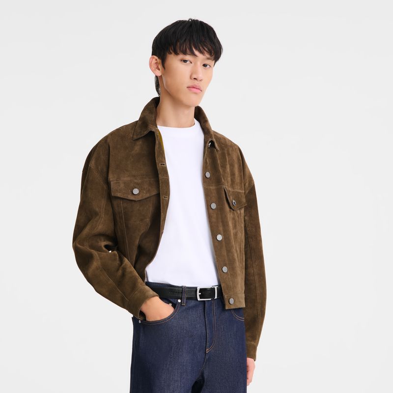 Men Longchamp Le Foulonné Belt Beige / Black | Philippines-328ZGLYWQ