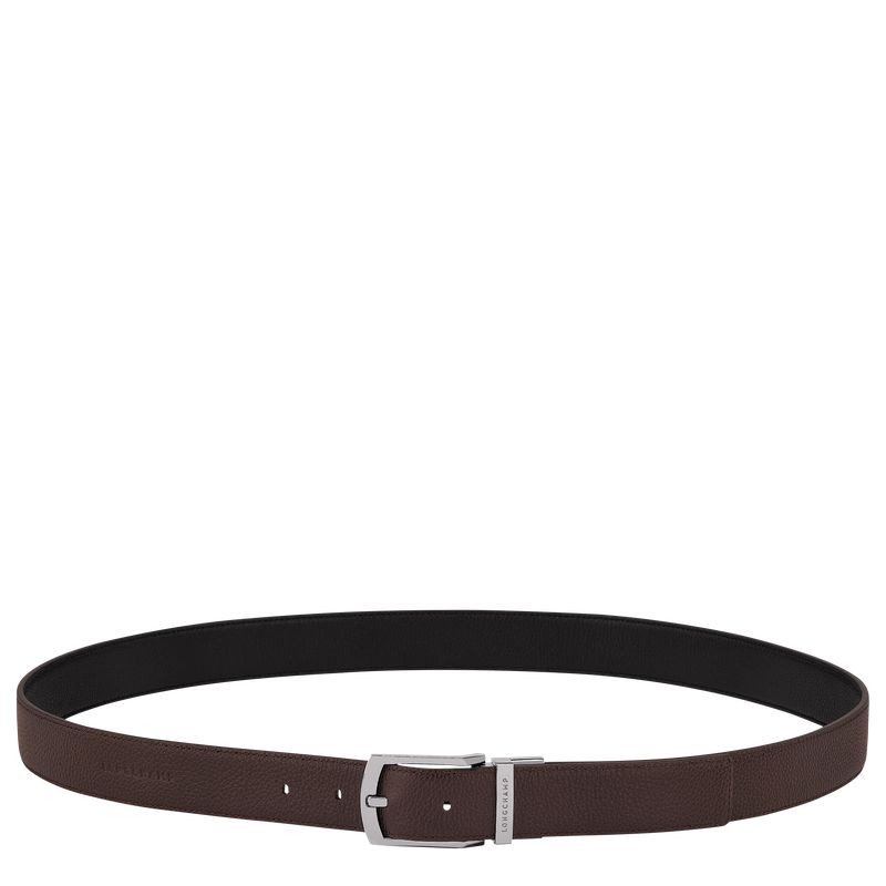 Men Longchamp Le Foulonné Belt Beige / Black | Philippines-328ZGLYWQ