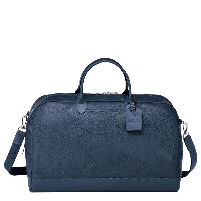 Men Longchamp Le Foulonné L Travel Bag Navy | Philippines-418JHCVWY