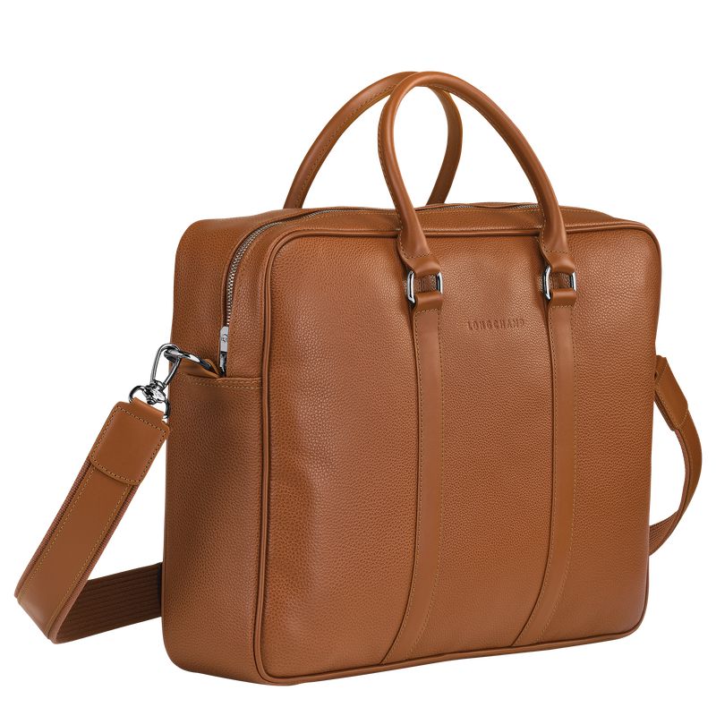 Men Longchamp Le Foulonné M Briefcase Brown | Philippines-639SOUHAV