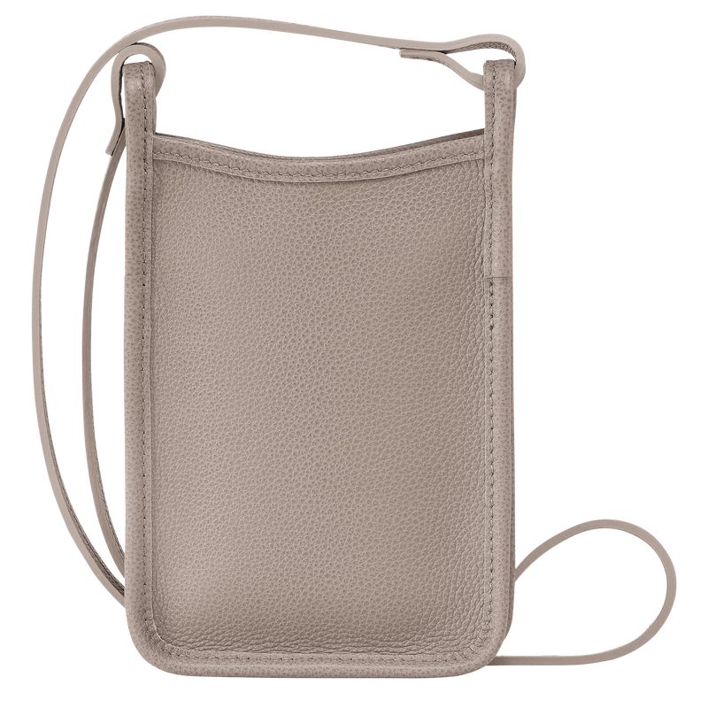 Men Longchamp Le Foulonné Phone Case Beige | Philippines-690FNPBQZ