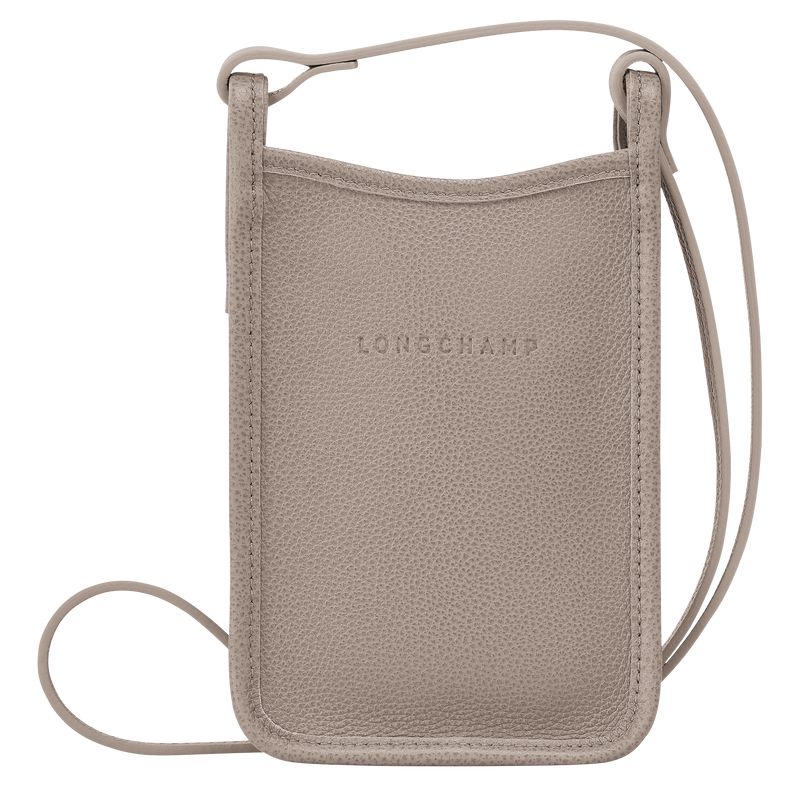 Men Longchamp Le Foulonné Phone Case Beige | Philippines-690FNPBQZ
