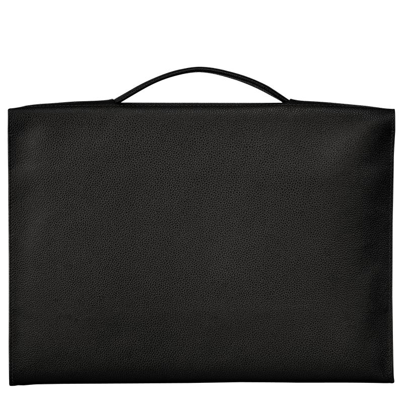 Men Longchamp Le Foulonné S Briefcase Black | Philippines-643DOZIJR