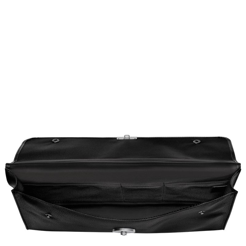 Men Longchamp Le Foulonné S Briefcase Black | Philippines-643DOZIJR
