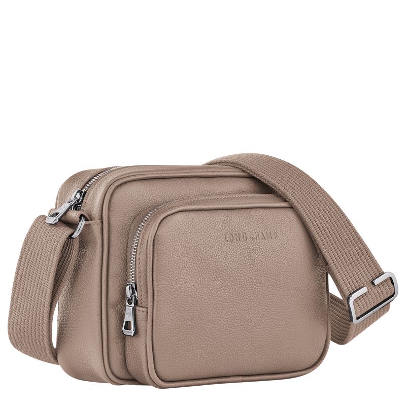 Men Longchamp Le Foulonné S Camera Crossbody Bag Beige | Philippines-906ITEBYJ