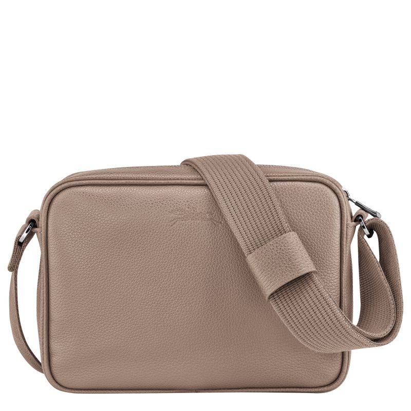 Men Longchamp Le Foulonné S Camera Crossbody Bag Beige | Philippines-906ITEBYJ