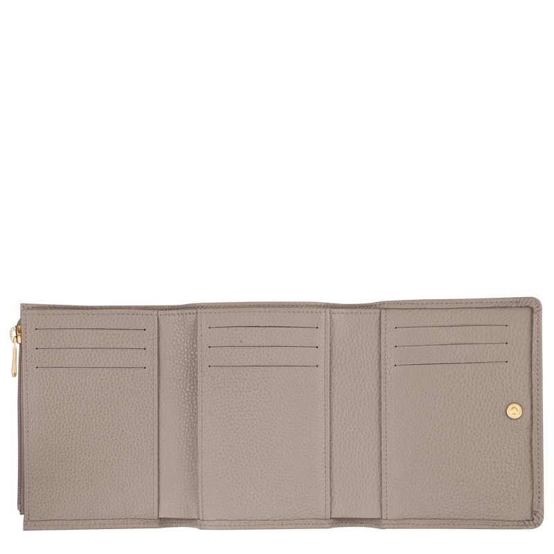 Men Longchamp Le Foulonné Wallet Beige | Philippines-108VBCYJP