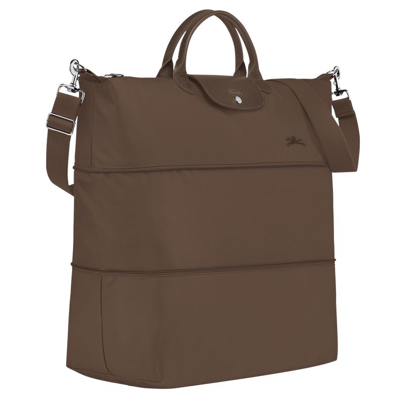Men Longchamp Le Pliage Green Expandable Travel Bag Dark Brown | Philippines-063JSRLEH