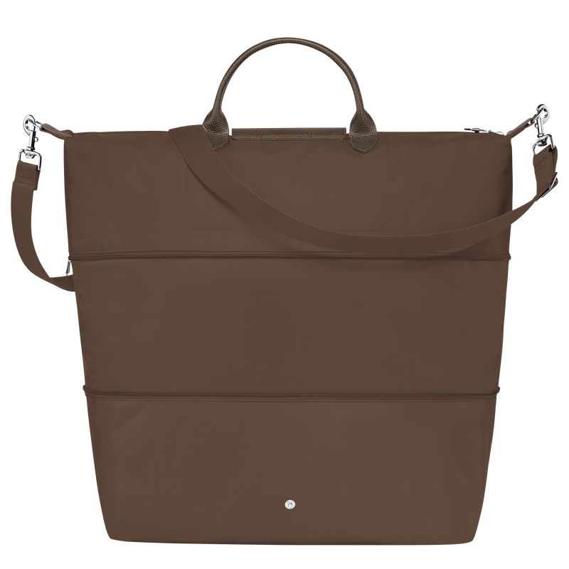 Men Longchamp Le Pliage Green Expandable Travel Bag Dark Brown | Philippines-063JSRLEH