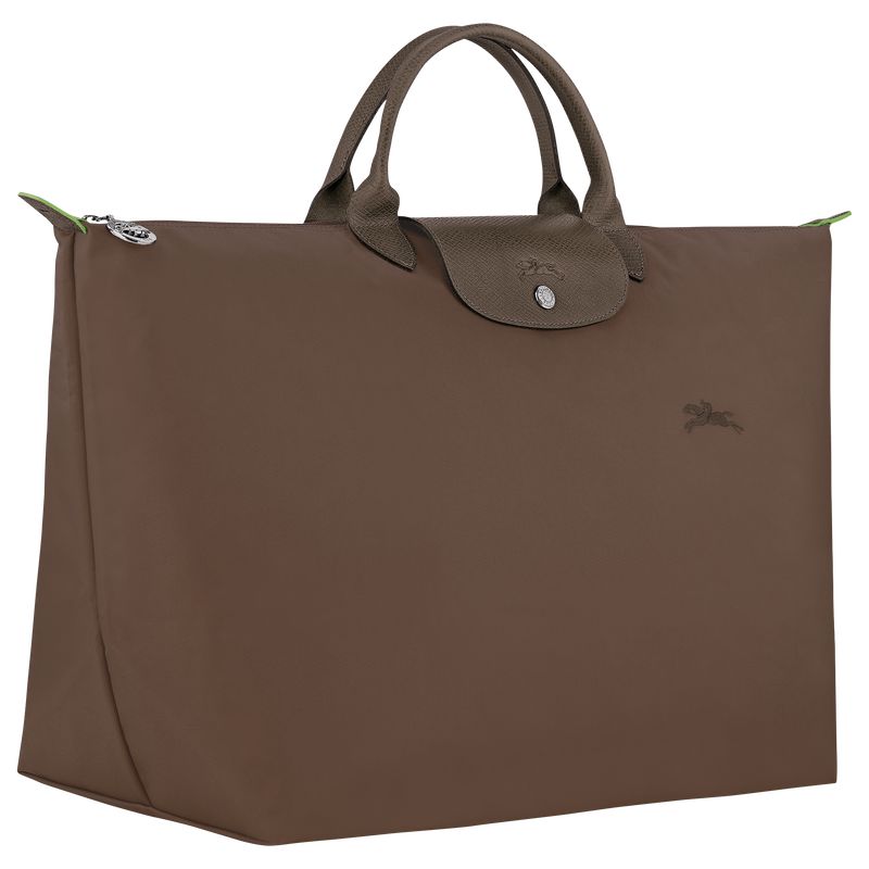 Men Longchamp Le Pliage Green L Travel Bag Dark Brown | Philippines-736GJLAVC