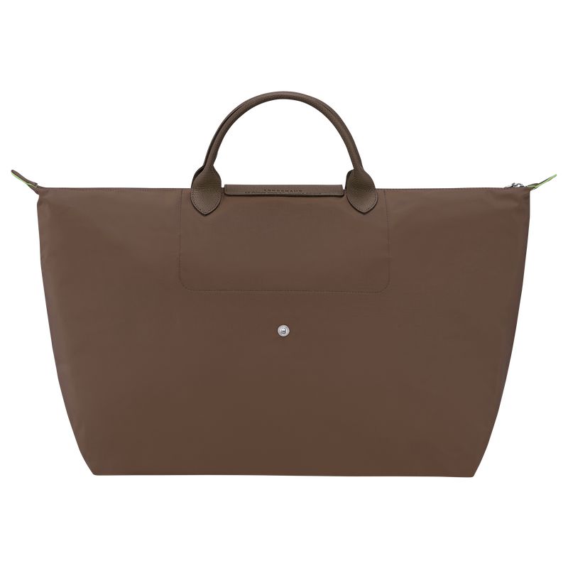 Men Longchamp Le Pliage Green L Travel Bag Dark Brown | Philippines-736GJLAVC