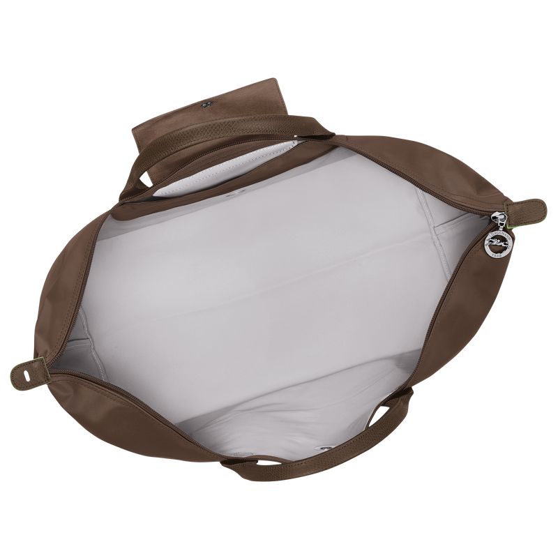 Men Longchamp Le Pliage Green L Travel Bag Dark Brown | Philippines-736GJLAVC