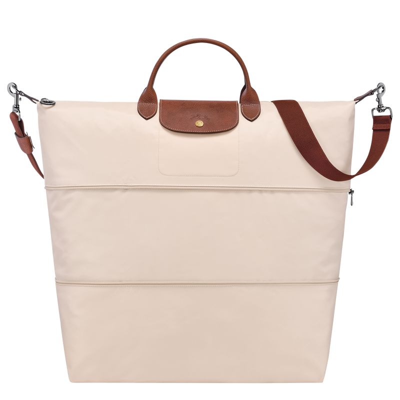 Men Longchamp Le Pliage Original Expandable Travel Bag Beige | Philippines-597OLRHJW