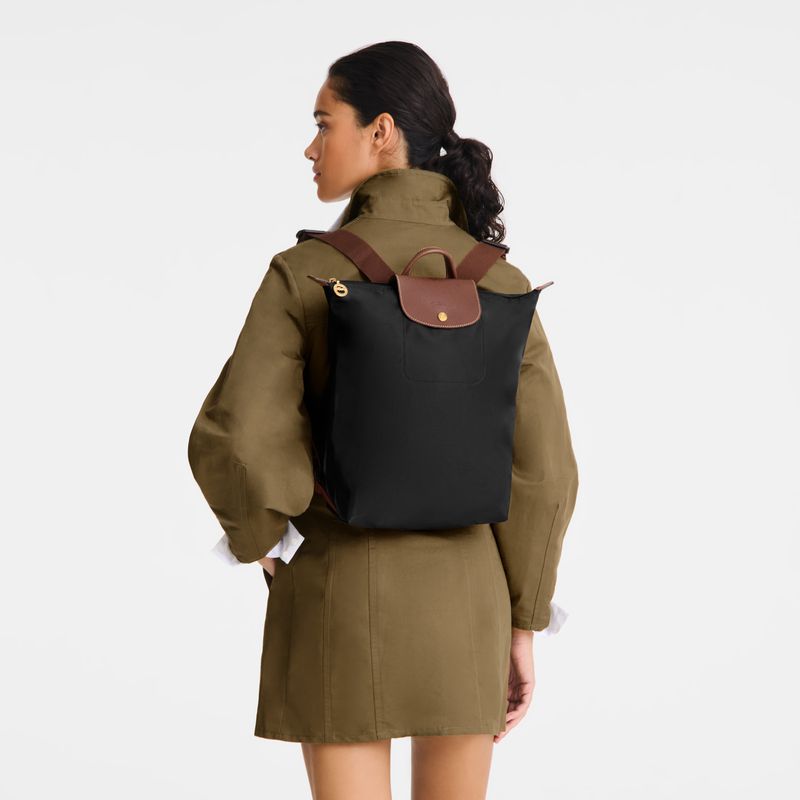 Men Longchamp Le Pliage Original M Backpack Black | Philippines-146EUZQDA