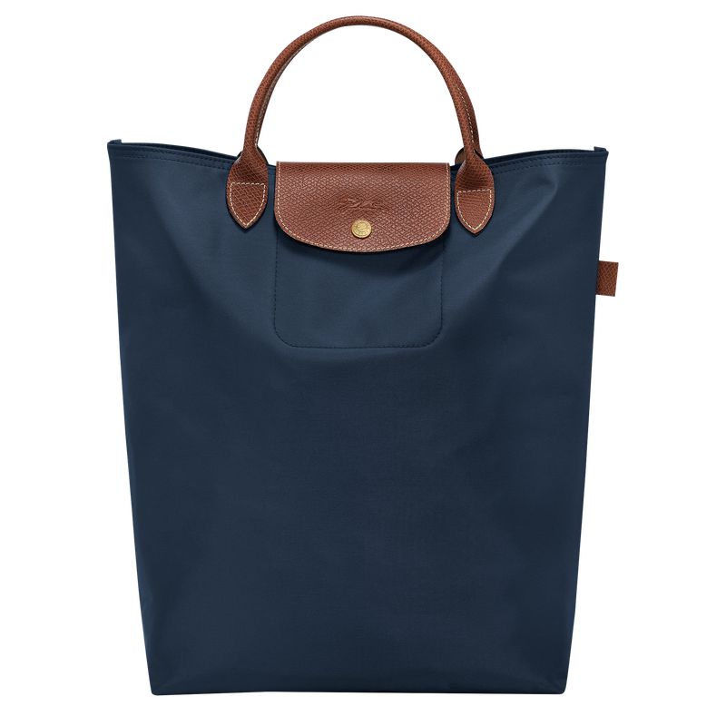 Men Longchamp Le Pliage Original M Tote Bag Navy | Philippines-320HVTIXW