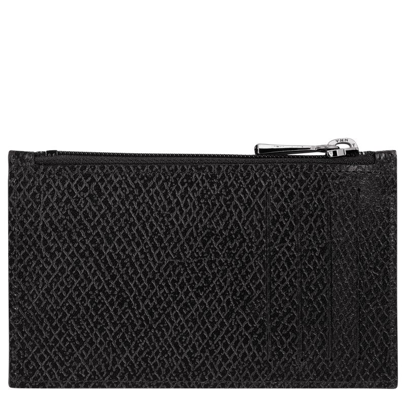 Men Longchamp Le Roseau Essential Coin Purse Black | Philippines-906PUNEVS