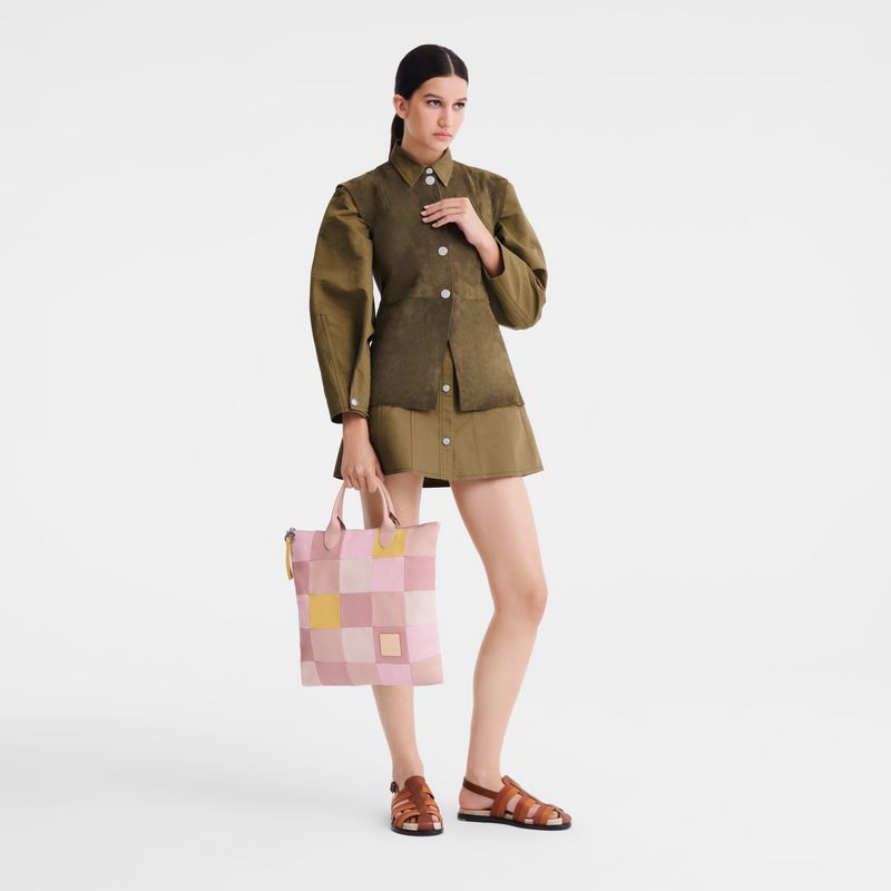Men Longchamp Re-play L Handbag Pink | Philippines-913RUNSKX