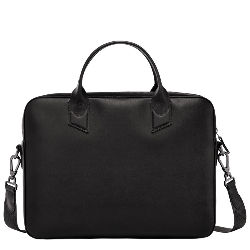 Men Longchamp Sur Seine Briefcase Black | Philippines-329XMYNLE