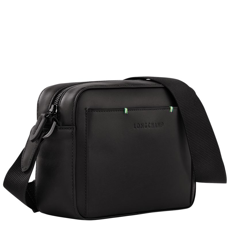 Men Longchamp Sur Seine Camera Crossbody Bag Black | Philippines-394PESQWN