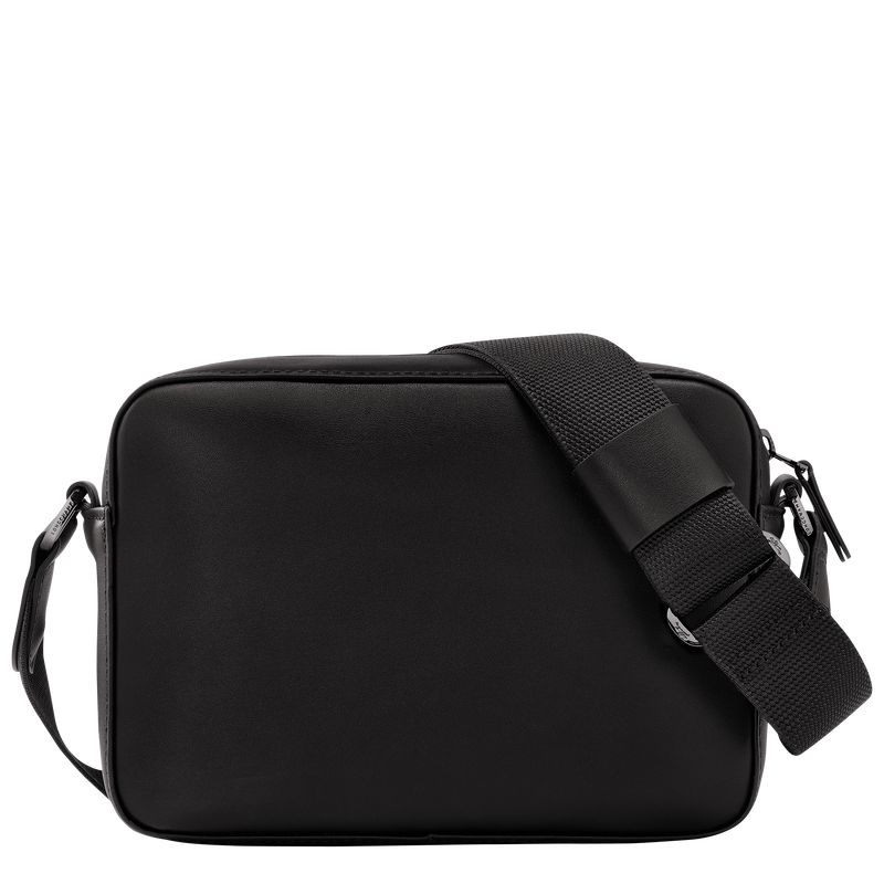 Men Longchamp Sur Seine Camera Crossbody Bag Black | Philippines-394PESQWN