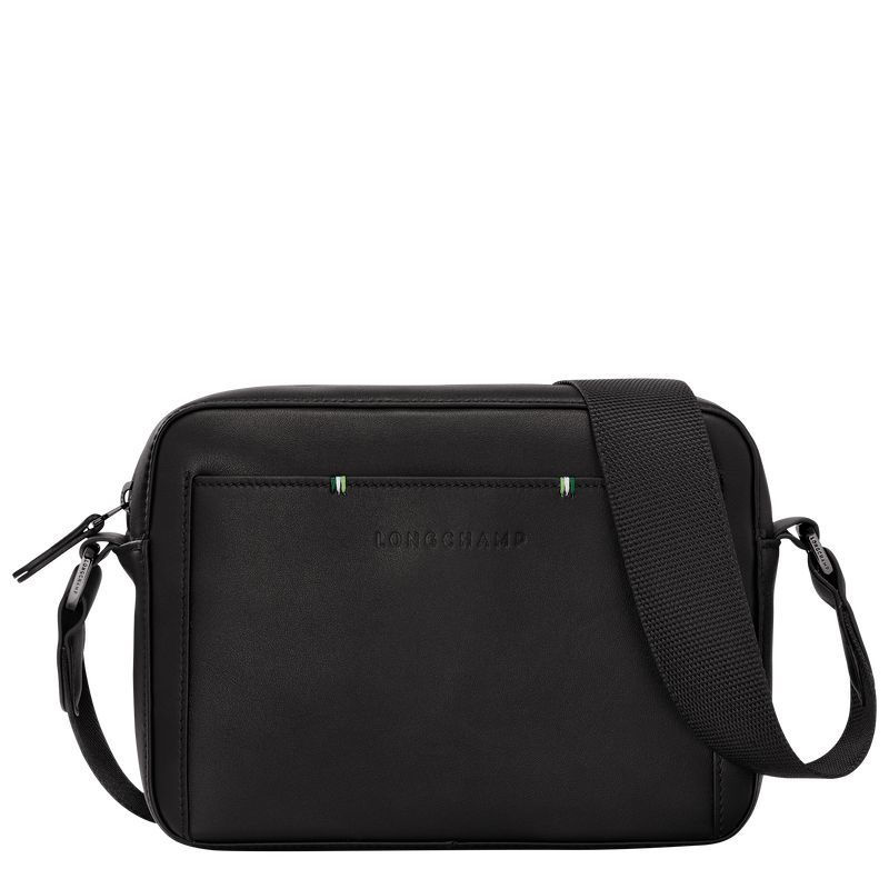 Men Longchamp Sur Seine Camera Crossbody Bag Black | Philippines-394PESQWN