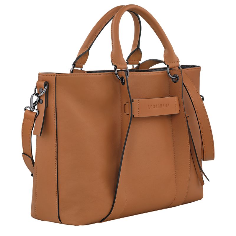 Women Longchamp 3D L Handbag Beige | Philippines-479LBUIHC