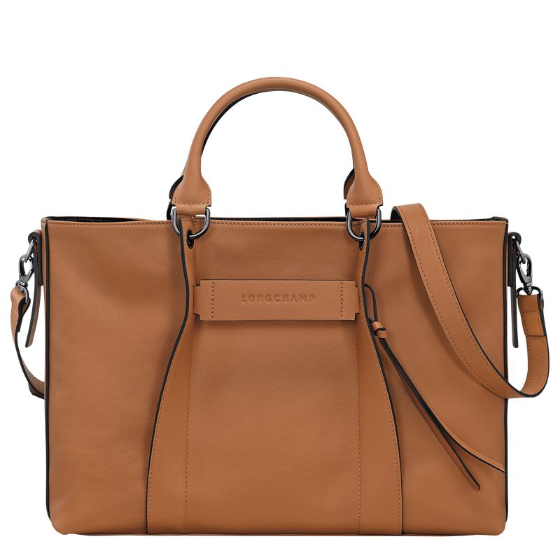 Women Longchamp 3D L Handbag Beige | Philippines-479LBUIHC