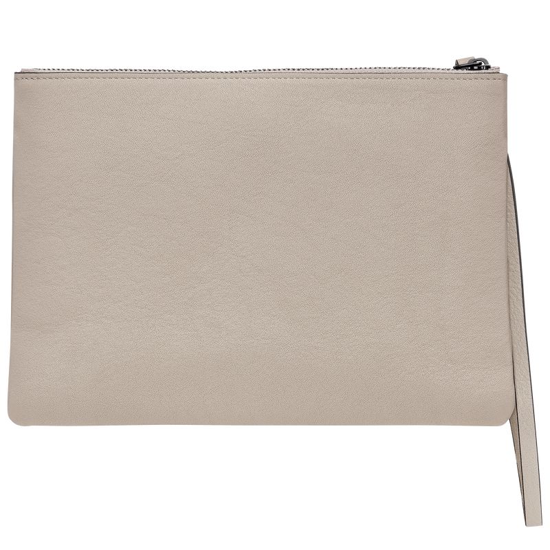 Women Longchamp 3D Pouch Beige | Philippines-150NQHSLF