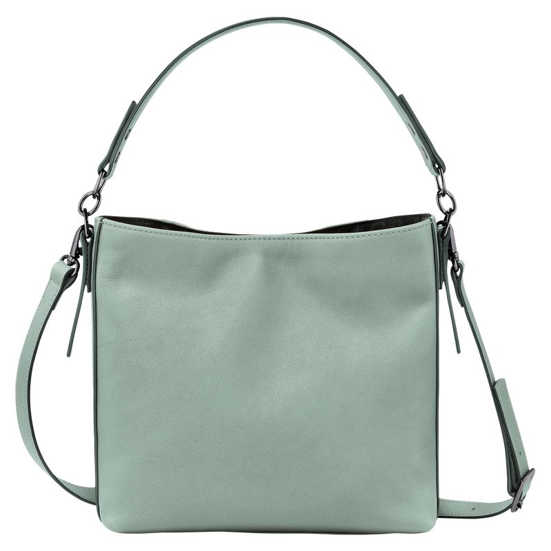 Women Longchamp 3D S Crossbody Bag Blue Green | Philippines-857NKFGYL