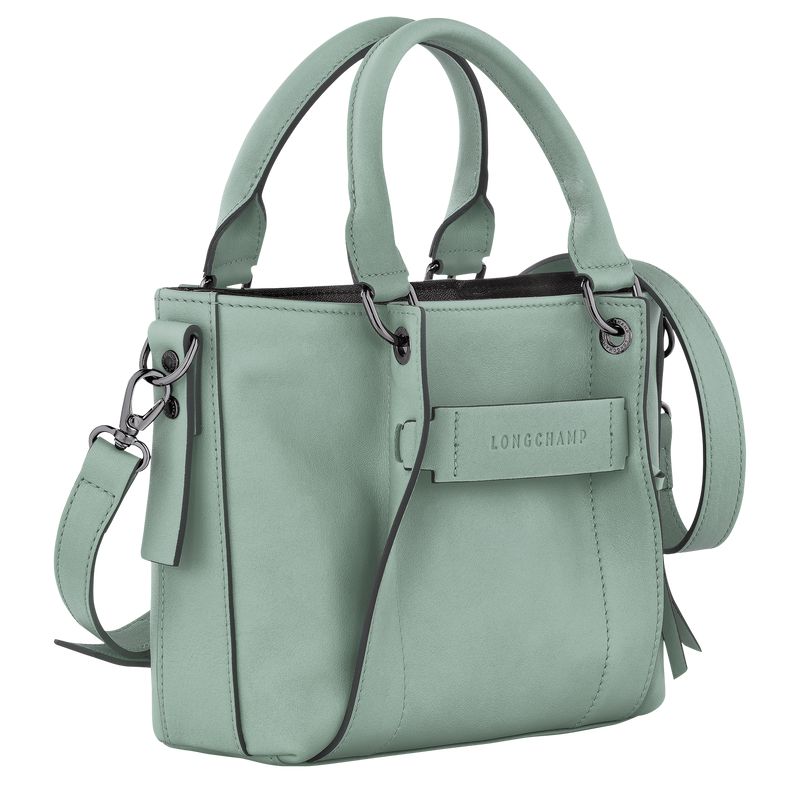 Women Longchamp 3D S Handbag Blue Green | Philippines-690GKCFTQ