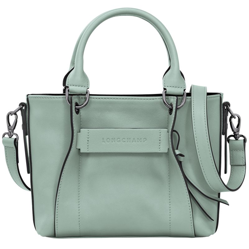 Women Longchamp 3D S Handbag Blue Green | Philippines-690GKCFTQ