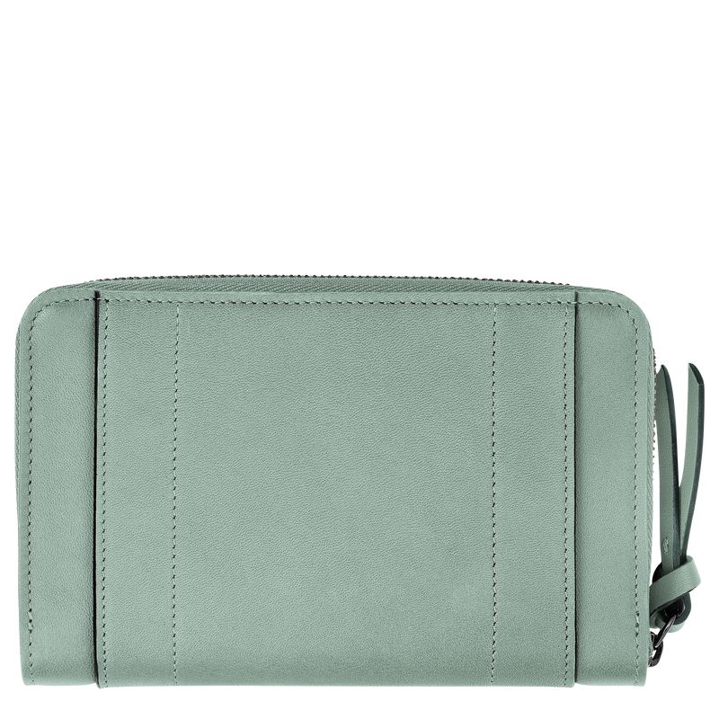 Women Longchamp 3D Wallet Blue Green | Philippines-894YEXVZH