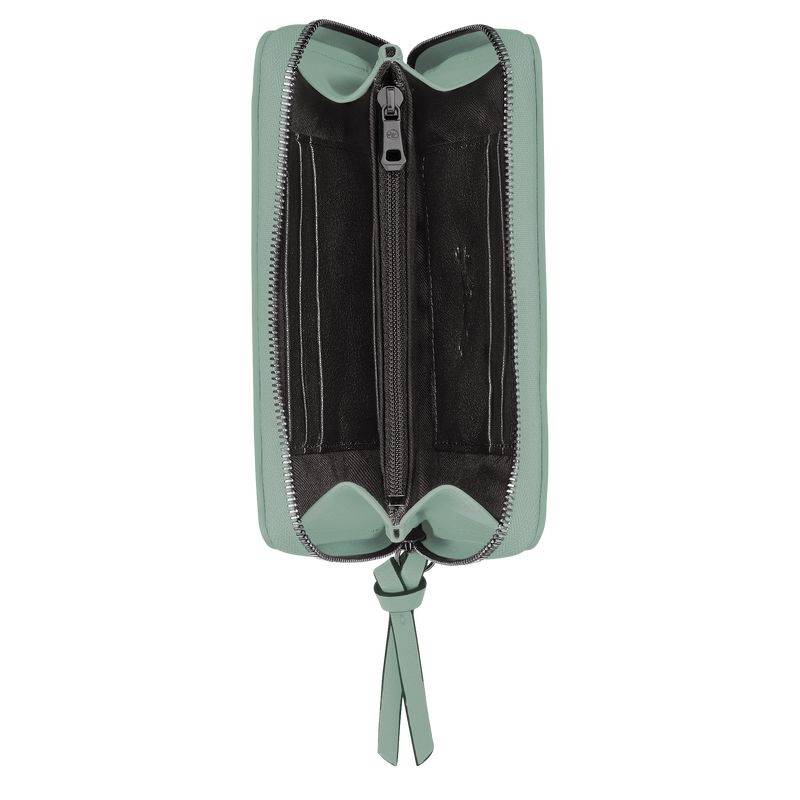 Women Longchamp 3D Wallet Blue Green | Philippines-894YEXVZH