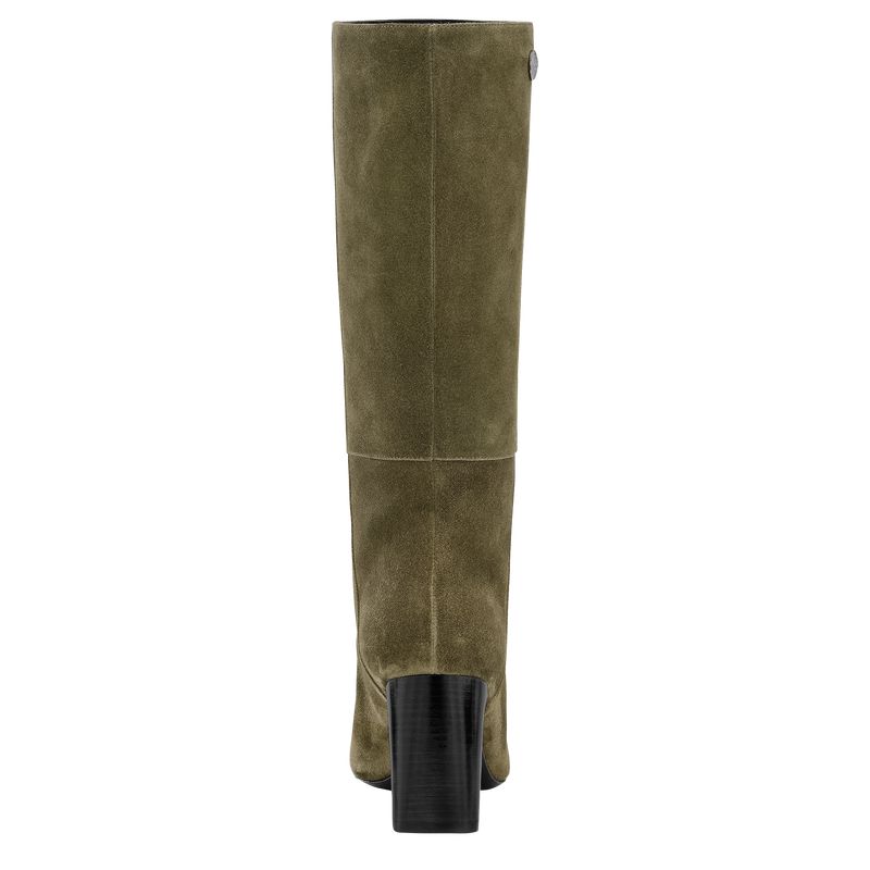 Women Longchamp Allure Heel Boots Khaki | Philippines-937CGPWEN