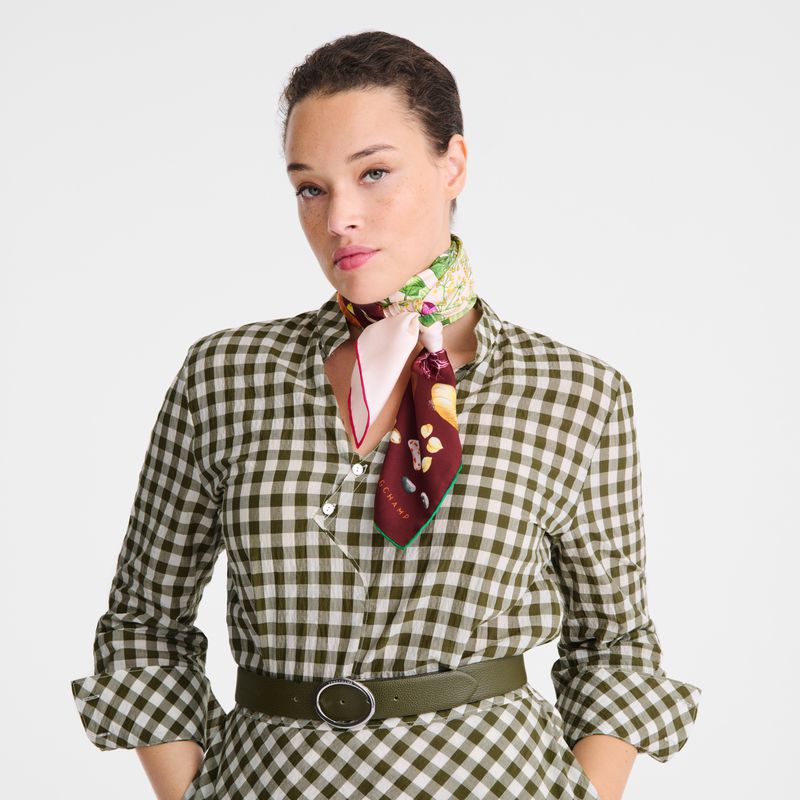 Women Longchamp Beyond The Garden 90 Scarf Multicolor | Philippines-024VPWHEL