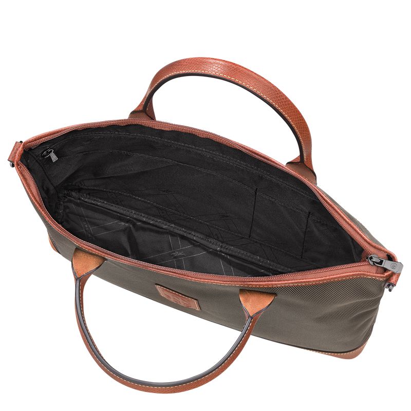 Women Longchamp Boxford S Briefcase Brown | Philippines-186VEBUXL