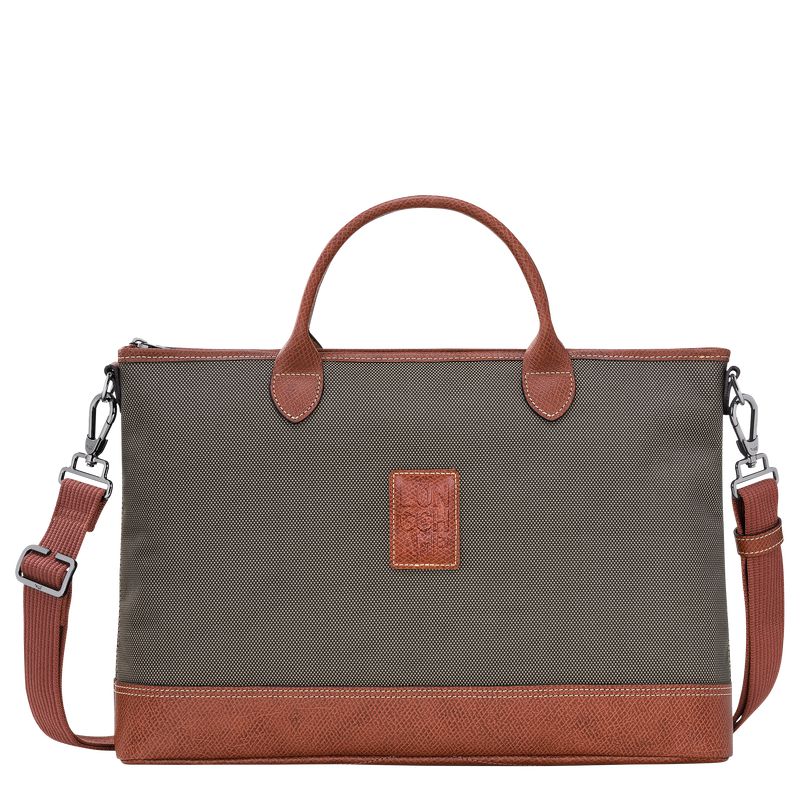 Women Longchamp Boxford S Briefcase Brown | Philippines-186VEBUXL