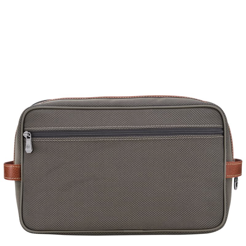 Women Longchamp Boxford Toiletry Bags Brown | Philippines-320OLSQIR