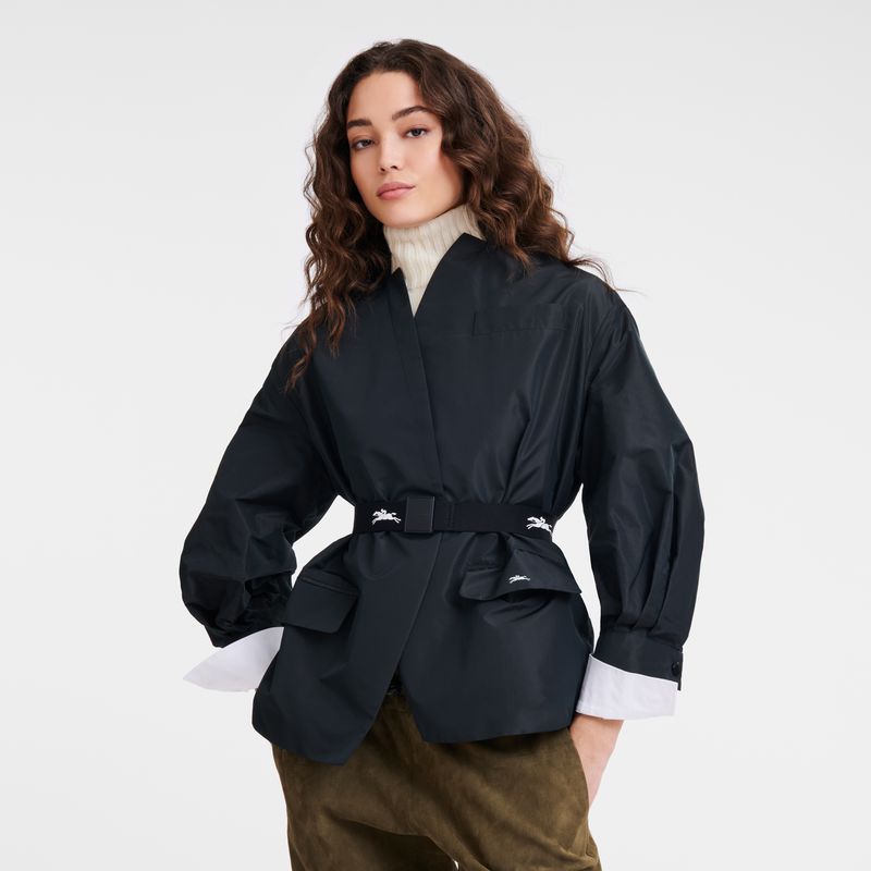 Women Longchamp Canvas Belt Black | Philippines-825GVPXIY
